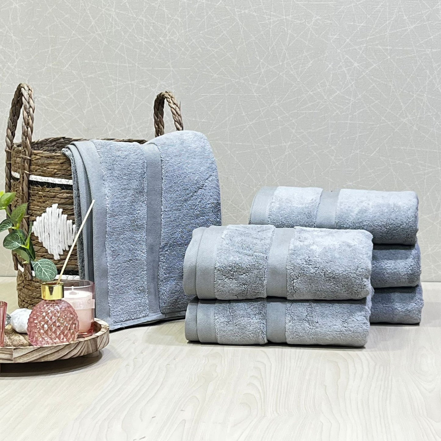 600 GSM Face Towels 100% cotton 50x100 cm بشاكير